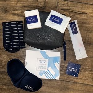 United Airlines Polaris Sunday Riley Amenity Kit Bag Pouch Toiletry Makeup Case